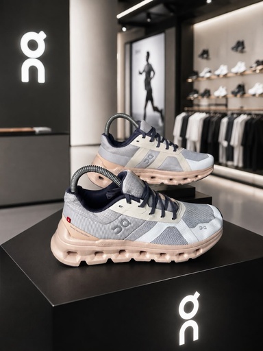 On Cloudrunner Gris Rosado