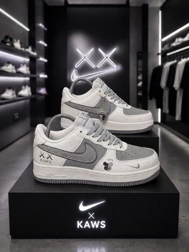 Nike AF1 KAWS Beige Gris Claro