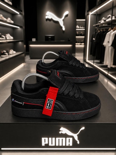 Puma Suede XL Negra Roja