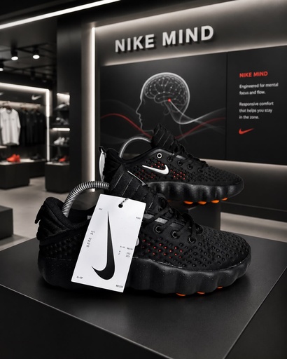 Nike Mind Negro Suela Naranja 