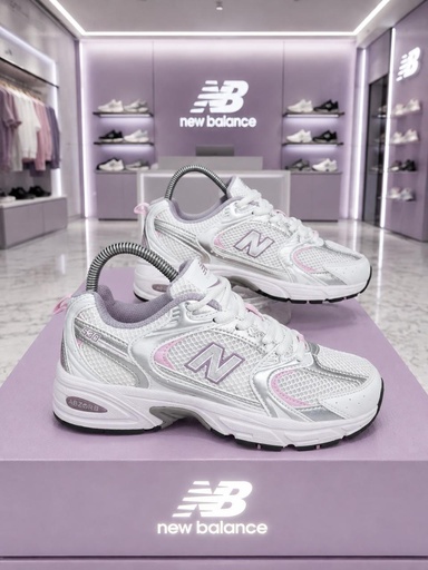 New Balance 530 Blanco Rosado