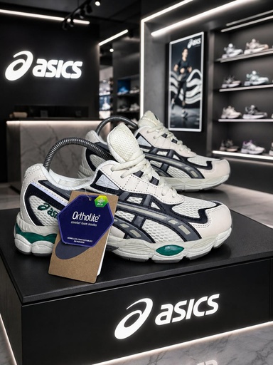 asics gel NYC beige verde