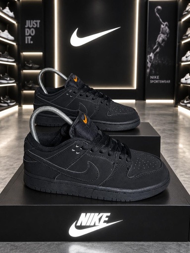 Nike Sb Dunk Low Negro Todo Gamuza